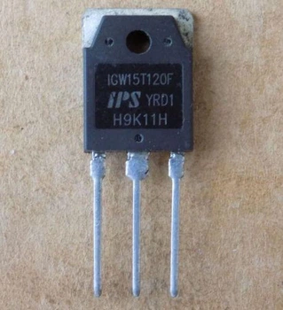Транзистор IGW15T120F оригинал демонтаж ( замена для IGW15T120CR ) , TO-3P б/у