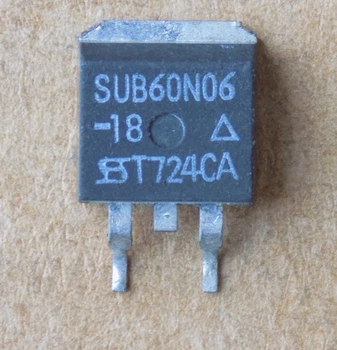 Транзистор SUB60N06-18 ( SUB60N06 ) оригинал демонтаж, D2PAK б/у