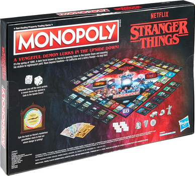 Gra planszowa Hasbro Monopoly Stranger Things (wersja wloska) (5010993952656) (955555906600588) - Outlet