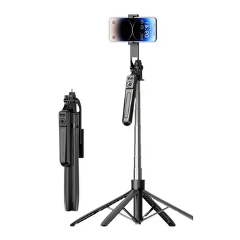 Монопод-трипод, штатив 1.8 м для телефону, Gopro, камери з пультом B17 Long |Bluetooth, 1.8М| Чорний