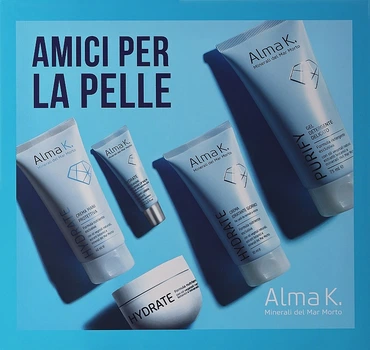 Набор - Alma K. Skin Besties (cleans/gel/75 ml + lip/balm/8 ml + body/butter/50 ml + f/cr/30 ml + h/cr/40 ml) (1307549-31502734)