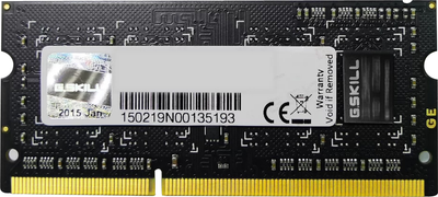 Оперативная память G.Skill SODIMM DDR3-1600 8192MB PC3-12800 (F3-1600C11S-8GSQ)