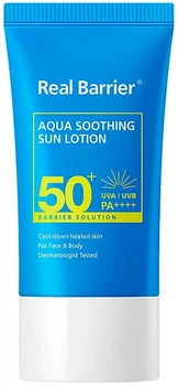 Увлажняющий солнцезащитный лосьон - Real Barrier Aqua Soothing Sun Lotion SPF50+PA++++ 50ml (1486271-37128872)