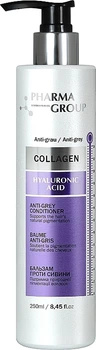 Бальзам против седины - Pharma Group Laboratories Collagen & Hyaluronic Acid Anti-Grey Conditioner 250ml (1159069-31022857)
