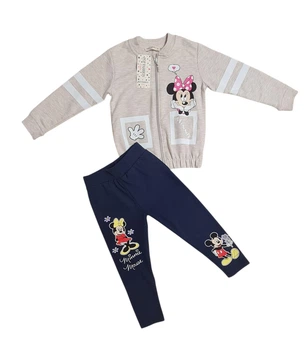 Костюм для девочки "Минимаус" POP Fashion Girls 104 см бежевый с синим