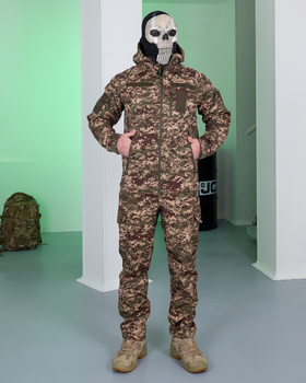 Форма Softshell на флісі Куртка з липучками під шеврони + Штани хижак розмір L