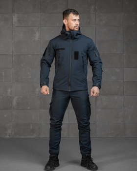 Форма ДСНС Bandit SoftShell Куртка з липучками під шеврони + Штани синя розмір L