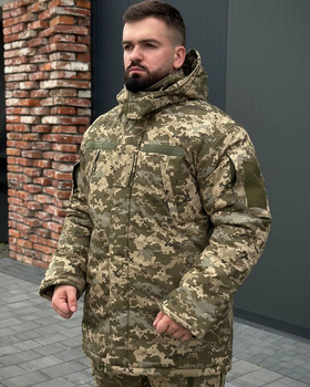 Бушлат B&L ріп-стоп на синтепоні з липучками під шеврони піксель розмір 5XL