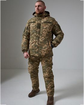Форма Tactical WinterGuard Pro-X Куртка на Omni Heat + Штани з підтяжками піксель розмір XS