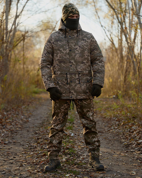 Форма Парка на синтепоні та Штани SoftShell Peak + ПОДАРУНОК Балаклава піксель розмір L