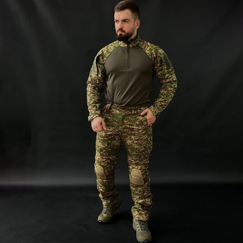 Чоловічий Костюм R&S G2 Убакс з налокітниками + Штани з наколінниками хижак розмір XL