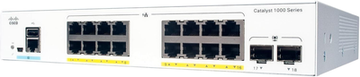 Комутатор Cisco Catalyst 16x RJ45 PoE+ (C1000-16P-E-2G-L)