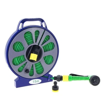 Шланг для полива Garden Hose 15 м с катушкой и распылителем, садовый набор для полива (BB-4302)