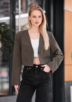 Жакет Жіночий Стаф Коричневий Класичний Staff Tel Brown S (340939)
