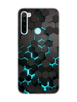 Чехол на Xiaomi Redmi Note 8 :: Соты 3D (принт 357)