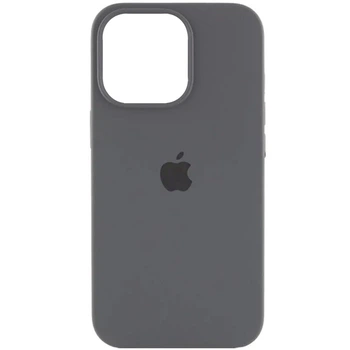 Чохол силіконовий Full Silicone Case for iPhone 15 Pro Max Dark Grey (з закритим низом)
