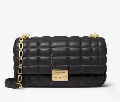Сумка женская Michael Kors Tribeca Large Quilted Leather Shoulder Bag Black
