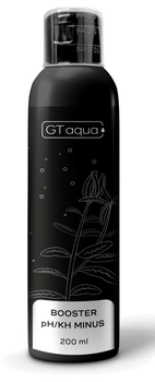 Preparat do obniżania pH i twardości węglanowej KH wody w akwarium GT Aqua Booster pH/KH minus 200 ml (5908252830848)