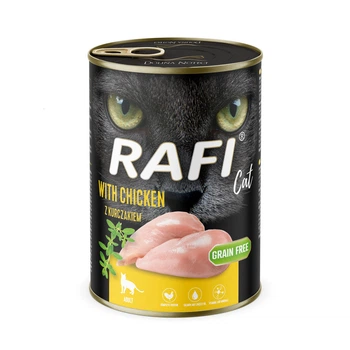 Вологий корм для дорослих котів Dolina Noteci Rafi cat з куркою, 400 г арт 11801466