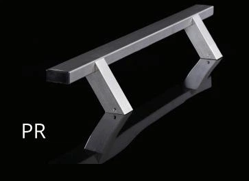 Ручка офисная прямая стальная 1800 мм INOX ПРЕМЬЕРА PR1800/1300/45 крепление 45 градусов односторонняя