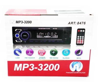 1 din Автомагнитола 3200 2xUSB AUX 4x50W стандартная 1 дин магнитола в машину стильный дизайн для Audi, BMW, Chery, Chevrolet, Citroen, Daewoo, Fiat, Ford, Geely, Honda, Kia, Mazda