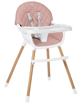 Krzesełko do karmienia Ricokids Nukido Lilo Różowe (5903890621384)