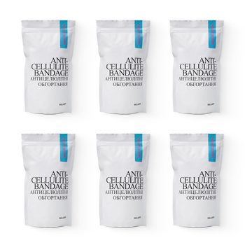 Курс антицелюлітних моделюючих обгортань з Ніацинамідом Hillary Niacinamide Cold Slim (6 уп.)