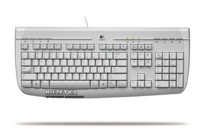 Белая клавиатура Logitech Internet 350 Интерфейс PS/2