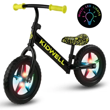 Беговел детский Kidwell REBEL LED Neon Yellow (ROBIRLE04A1) от 3-х лет Черный с желтым