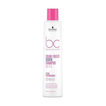 Шампунь Schwarzkopf Professional BC Bonacure Color Freeze Silver Shampoo pH 4.5 для седых и осветленных волос, 250 мл