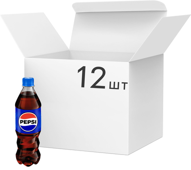 Упаковка безалкогольного напитка Pepsi Cola 0.5 л х 12 бутылок (5900497310505 _4823063126298)
