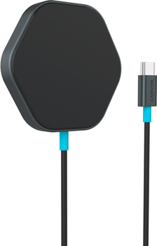 Бездротовий зарядний пристрій Canyon Hexagon 110 Black-Blue (CNS-WCS110)