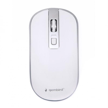 Мышь беспроводная оптическая Gembird MUSW-4B-06-WS 1600dpi на батарейках White-Silver