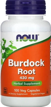 Корінь лопуха NOW Foods Burdock Root 430 мг 100 капсул в упаковці (ARE-574522)