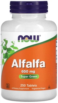 Люцерна Now Foods Alfalfa 650 мг 250 таблеток в упаковке (ARE-574214)