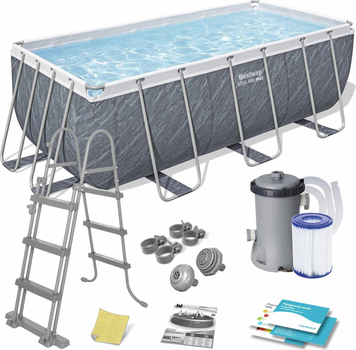 Каркасний басейн Bestway Steel Pro Max 412 x 201 x 122 см 11 в 1 56722 (6941607366844)