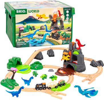 Набір Brio World Залізничний делюкс Динозавр 63610400 (7312350361049)