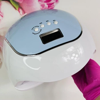Лампа SUN BQ-V5 MACAROON для сушіння нігтів UV/LED 120 Вт (блактина)