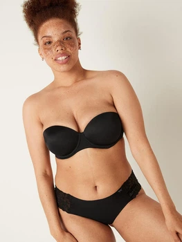 Комплект (бюстгальтер + трусики) Victoria's Secret (161319571238) 75C/S черный