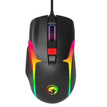 Игровая компьютерная оптическая проводная мышь Marvo M360 1200-12000 DPI 7 кнопок 1.5м Черный