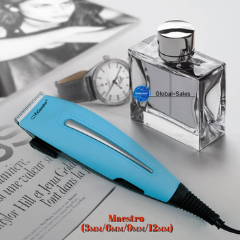Машинка для стрижки Maestro MR-652C 45мм x 7ед керамик синяя (MR-652C-BLUE)