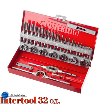 Набор метчиков и плашек Intertool 32 ед. Pro (SD-8032)
