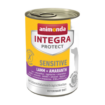 Корм вологий для собак Animonda Integra Protect Sensitiv Lamb + Amaranth ягня + пастернак (при харчовій непереносимості) - 400г
