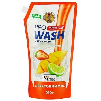 Рідке мило Pro Wash змінний пакет Фруктовий Мікс 910 г (4823128001140)