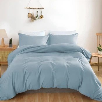 Простынь на резинке MirSon Satin Light Pro 10-019 Gray-blue 160х200 + 25 см (2200011024479)