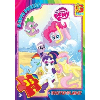Дитячий пазл "My little PONY" MLP006 постер 35 елементів