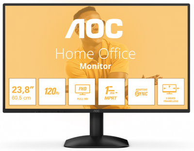 Монітор 23.8" aoc 24b31h Black