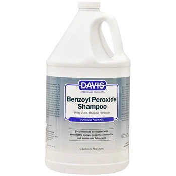 Шампунь для лечения дерматитов, демодекоза, акне у собак и кошек Davis Benzoyl Peroxide Shampoo 3.79 л