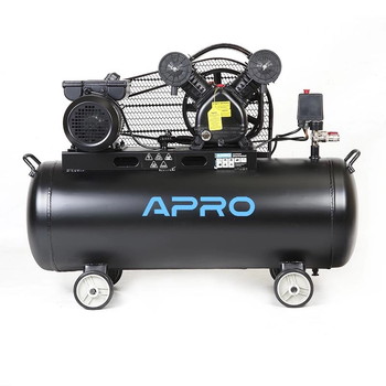 Компрессор двухцилиндровый Apro OFD-100MX 8Бар 2.8кВт 430л/мин 100л (2 крана) + масло 0,2л (850179)
