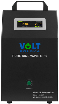 UPS Volt Polska Sinus UPS 1000 + 45Ah (700/1000) (3SR900WA45)